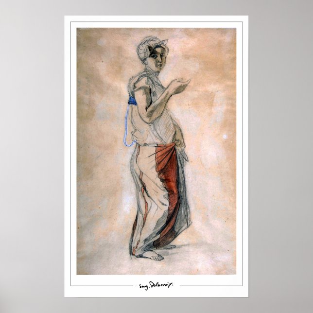 Eugène Delacroix Zedign Art Poster #367 (Front)