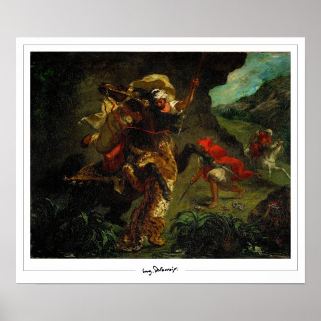 Eugène Delacroix Zedign Art Poster #5 (Front)