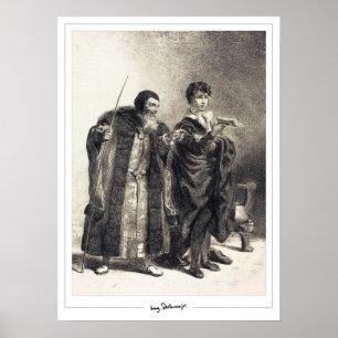 Eugène Delacroix Zedign Art Poster #698