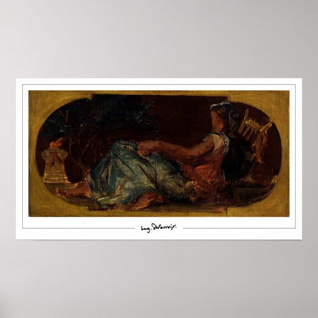 Eugène Delacroix Zedign Art Poster #699 (Front)