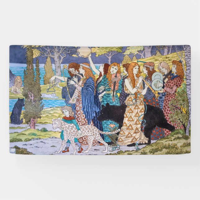 Eugene Grasset - Harmony Decorative Panel Banner (Horizontal)