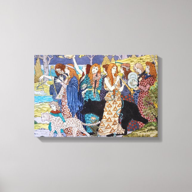 Eugene Grasset - Harmony Decorative Panel Canvas Print (Front)