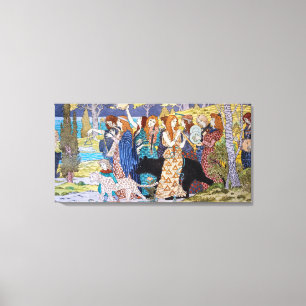Eugene Grasset - Harmony Decorative Panel Canvas Print