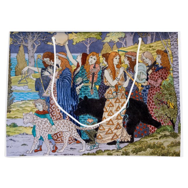 Eugene Grasset - Harmony Decorative Panel Large Gift Bag (Front)