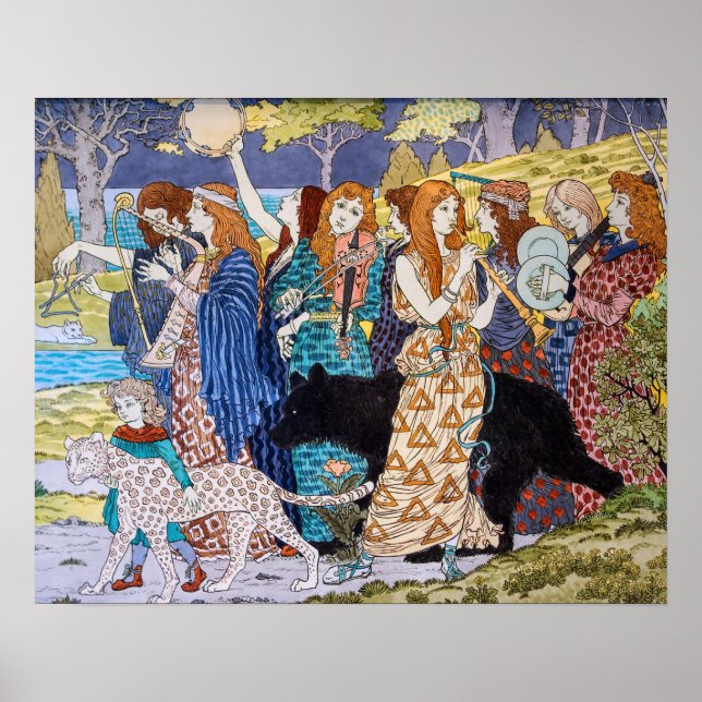 Eugene Grasset - Harmony Decorative Panel Poster (Front)