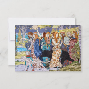 Eugene Grasset - Harmony Decorative Panel Thank You Card