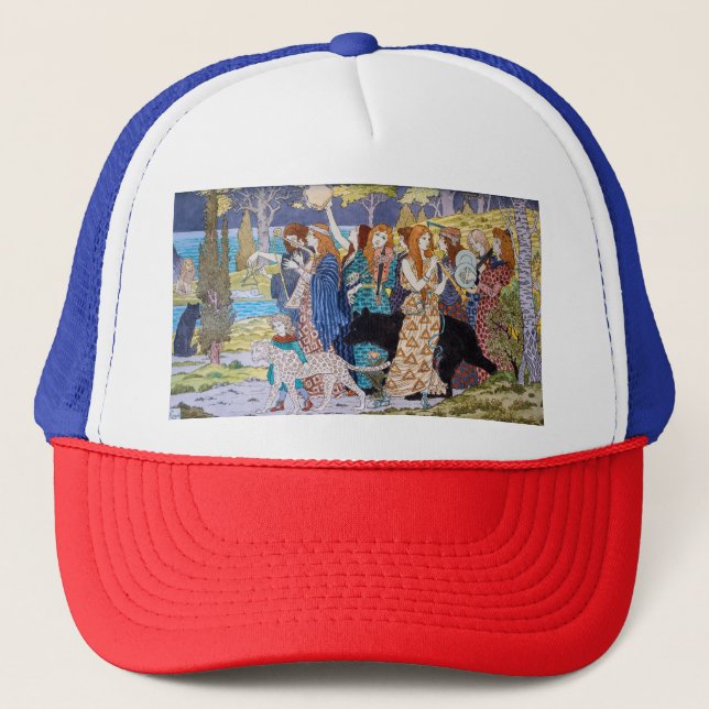 Eugene Grasset - Harmony Decorative Panel Trucker Hat (Front)