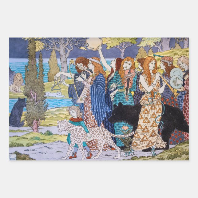 Eugene Grasset - Harmony Decorative Panel Wrapping Paper Sheet (Front)