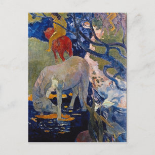 Eugène Henri Paul Gauguin - The White Horse Postcard