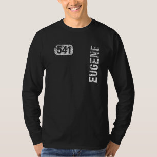 Eugene Oregon 541 Area Code Vintage Retro T-Shirt