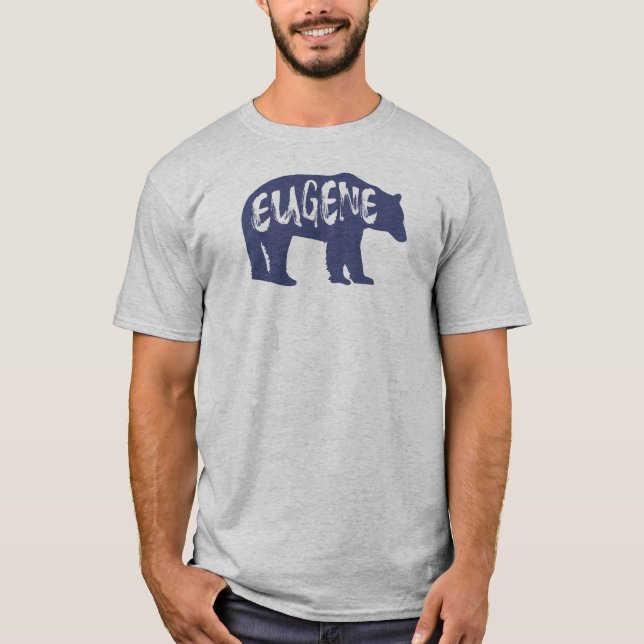 Eugene Oregon Bear T-Shirt (Front)