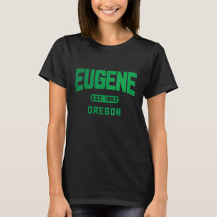 Eugene Oregon Est. 1862 Pride Vintage Emerald_1 T-Shirt