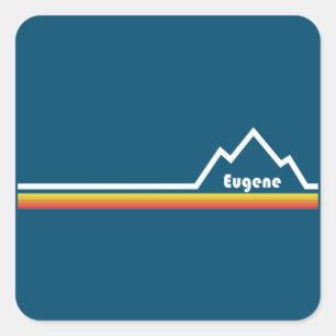Eugene Oregon Square Sticker
