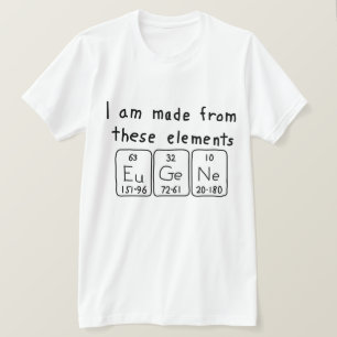 Eugene periodic table name shirt