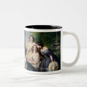 Eugenie Surrounded by her Ladies-in-Waiting Two-Tone Coffee Mug
