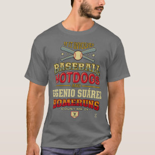 Eugenio Suarez If It Involves Baseball Hotdogs T-Shirt