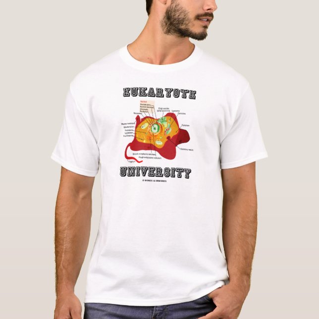 Eukaryote University (Animal Cell) T-Shirt (Front)