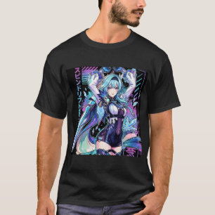 Eula Lawrence Cryo Knight Vaporwave Synthwave Aest T-Shirt