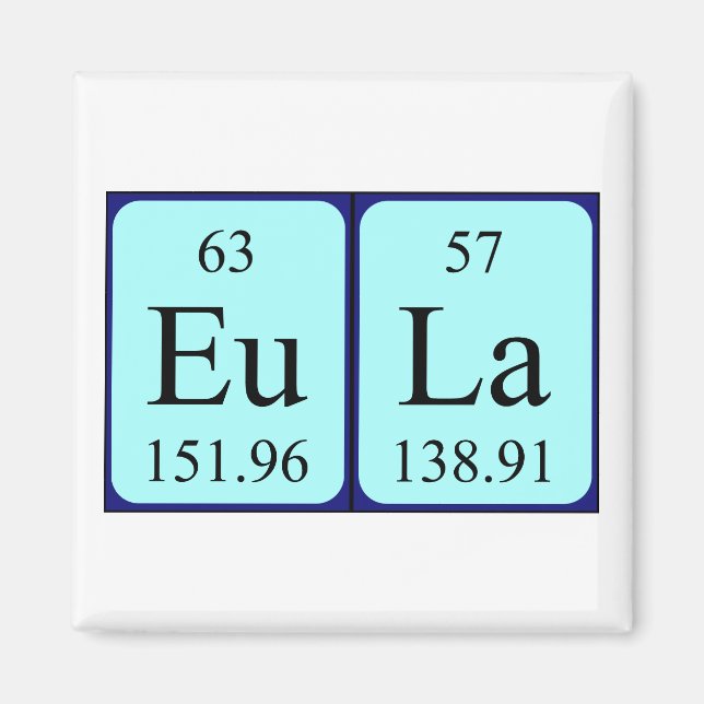 Eula periodic table name magnet (Front)