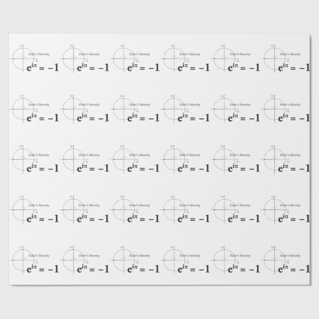 Euler Identity Formula Wrapping Paper (Seam)