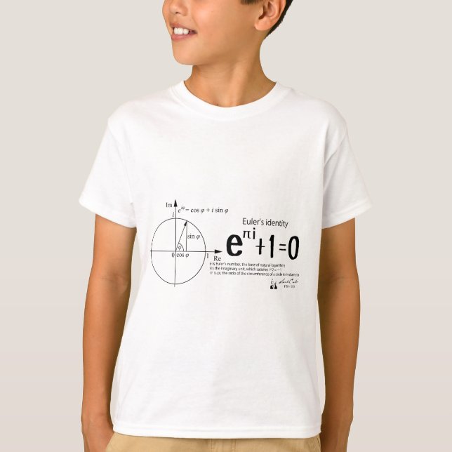 Euler's identity: Euler's formula: mathematics T-Shirt (Front)