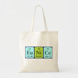 Eunice periodic table name tote bag