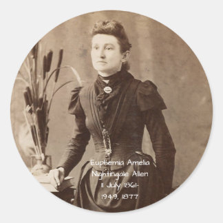 Euphemia Amelia Nightingale Allen Classic Round Sticker
