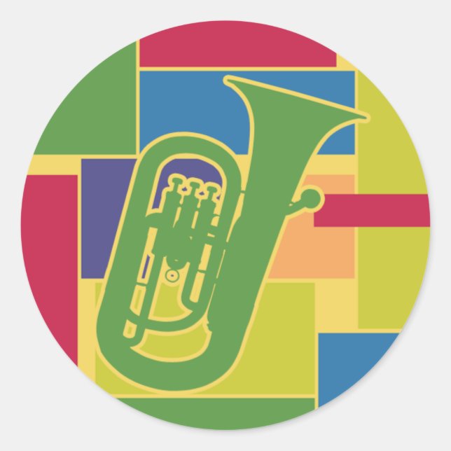 Euphonium Colorblocks Sticker (Front)