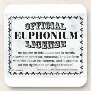 Euphonium License Coaster