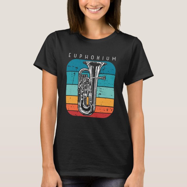 Euphonium Music Musician Baritone  1 T-Shirt (Front)