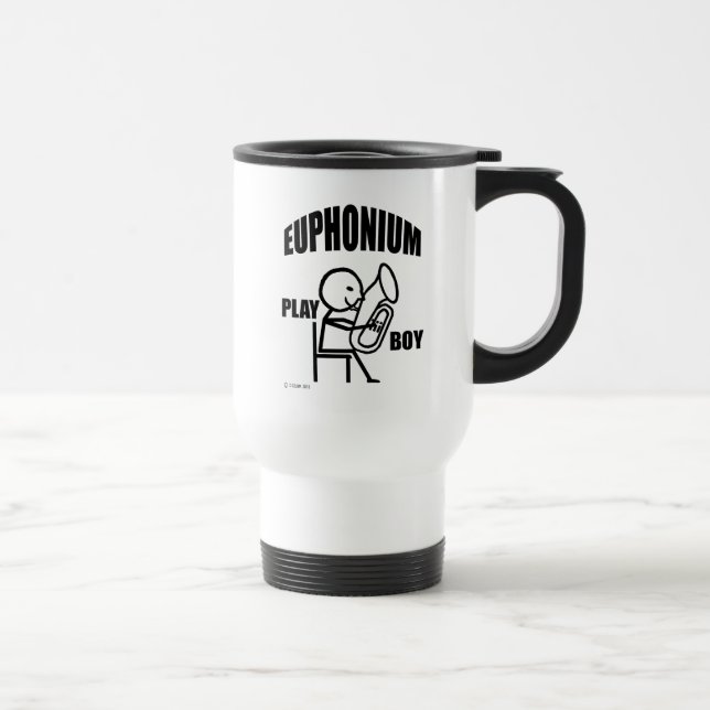 Euphonium Play Boy Travel Mug (Right)