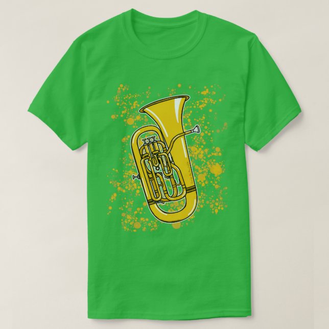Euphonium Teacher Euphoniumist Brass Musician T-Shirt (Design Front)