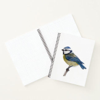  Eurasian Blue Tit Bird Notebook