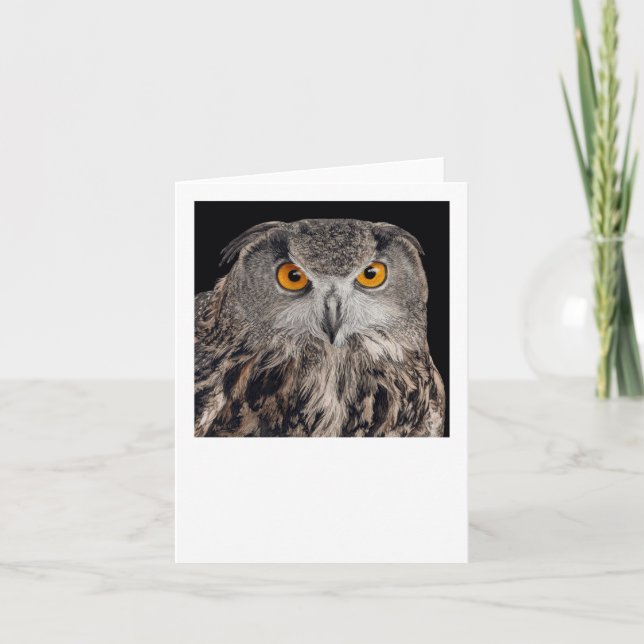 Eurasian Eagle Owl Card (Front)