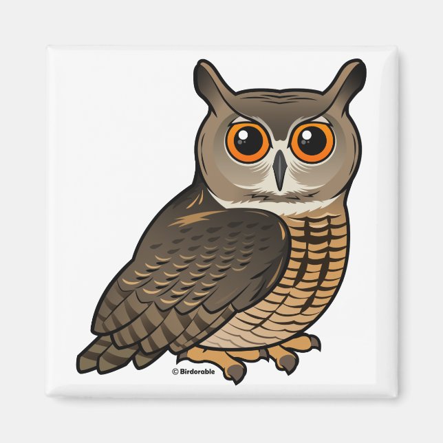 Eurasian Eagle-Owl Magnet (Front)