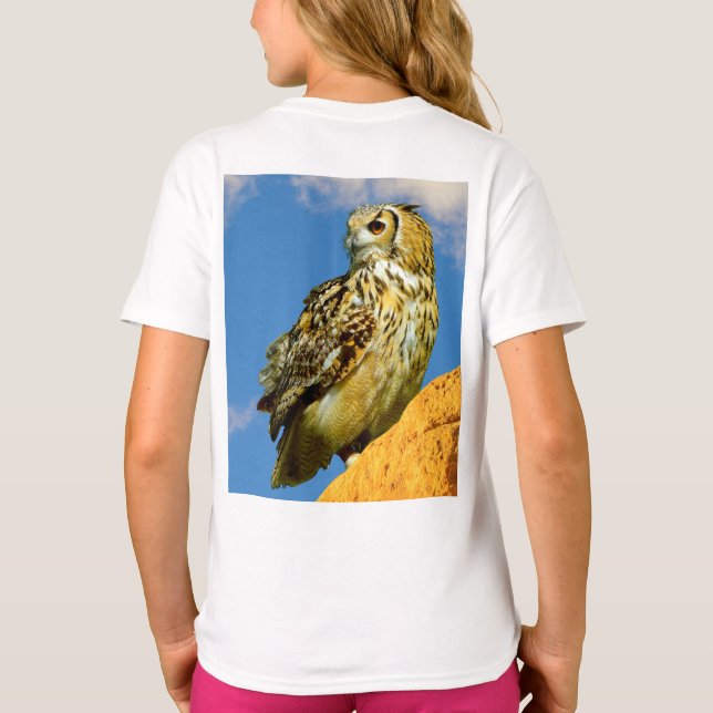Eurasian eagle owl  T-Shirt (Back)