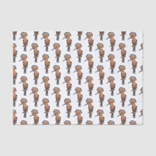 Eurasian hoopoe bird cartoon illustration tissue paper