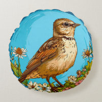 Eurasian Skylark Floral Nature Inspired Gift