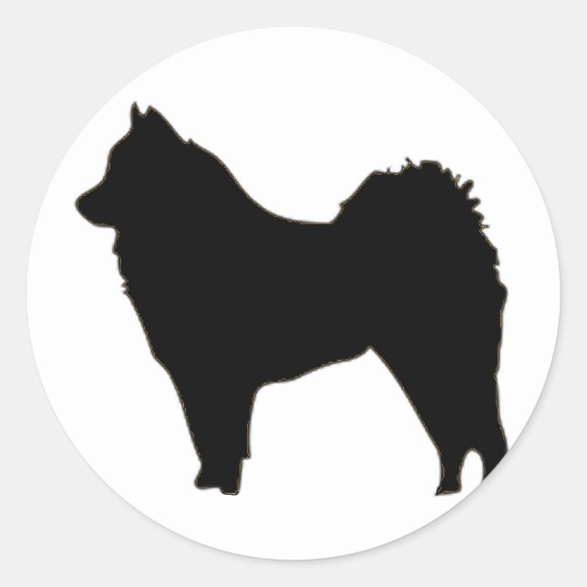 eurasier classic round sticker (Front)