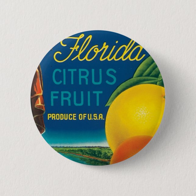 Eureka Florida Citrus Fruit 6 Cm Round Badge (Front)