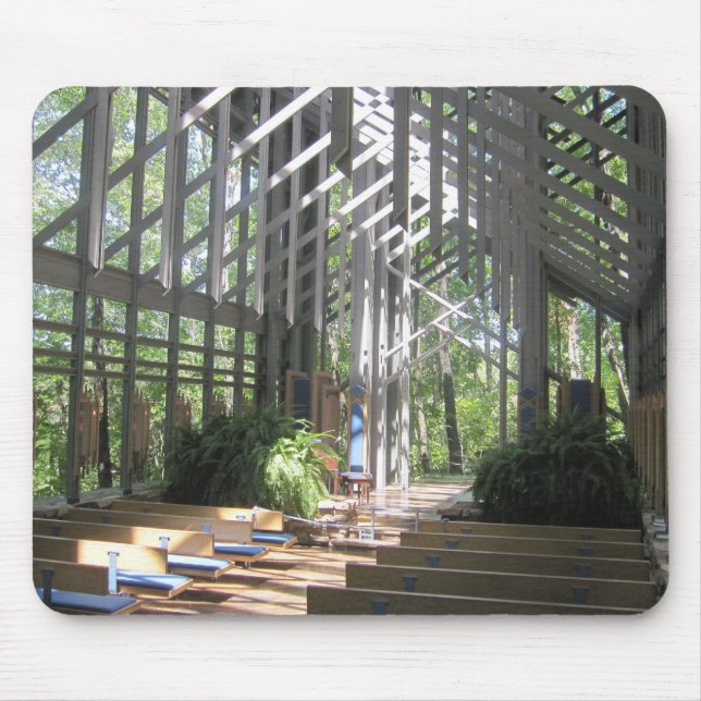 Eureka Springs, AR Glass Church Mouse Pad (Front)