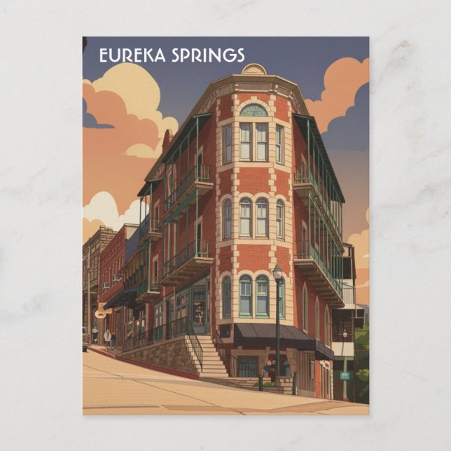 Eureka Springs Arkansas Postcard (Front)