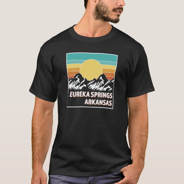 EUREKA SPRINGS ARKANSAS Retro sunset USA Souvenir T-Shirt (Front)