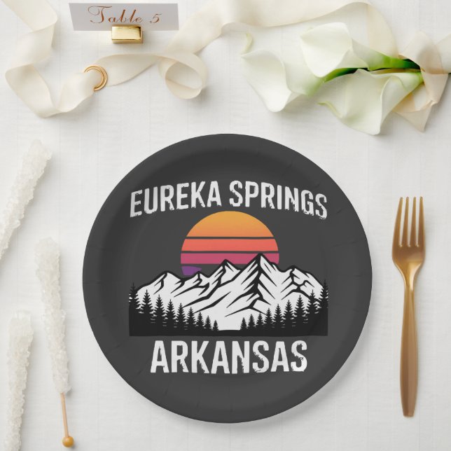 Eureka Springs Paper Plate (Wedding)