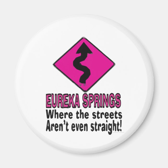 Eureka Springs streets Magnet (Front)