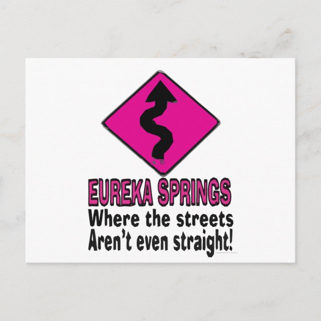 Eureka Springs streets Postcard (Front)