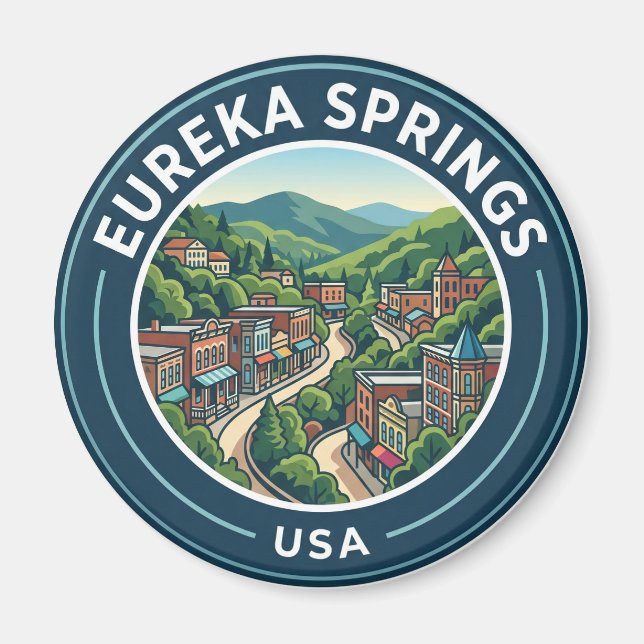 Eureka Springs USA Magnet (Front)