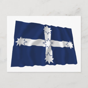 Eureka Stockade Waving Flag Postcard