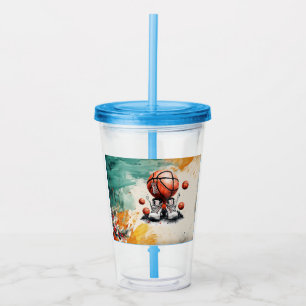 Euro 2024 in football Acrylic Tumbler