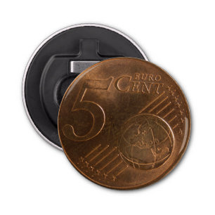 Euro 5 Cent Money Coin Bottle Opener